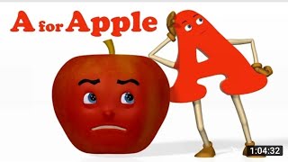 ABCD a to z alphabets, a for apple 🍎, A se anar aa se aam,Nursery rhymes,phonics song,Ka se kabutarb