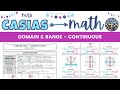 Exploring Domain and Range in Continuous Relations