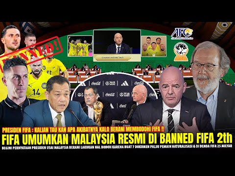 🔴BANDING MALAYSIA DITOLAK FIFA!! Tak Beri Ampun FIFA Usut Tuntas Skandal Naturalisasi Palsu Malaysia