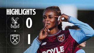 Crystal Palace 0-1 West Ham Women | Women's Super League Highlights