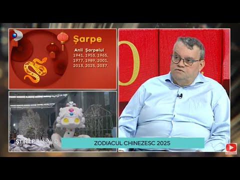 Stirile Kanal D - Zodiacul chinezesc 2025 | Zodiile in anul sarpelui de lemn | Editie de pranz