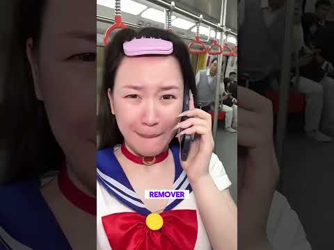 From Sailor Moon to CEO Chic in a Subway?! 🤣