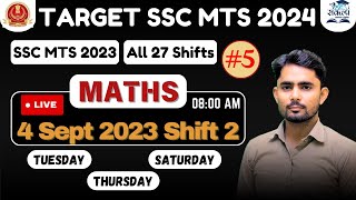 #5 SSC MTS 2024 MATHS CLASSES || SSC MTS 2023 || PREVIOUS YEAR PRACTICE SET || BY ANSHUL SIR