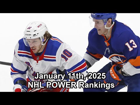 January 11th, 2025 NHL Power Rankings