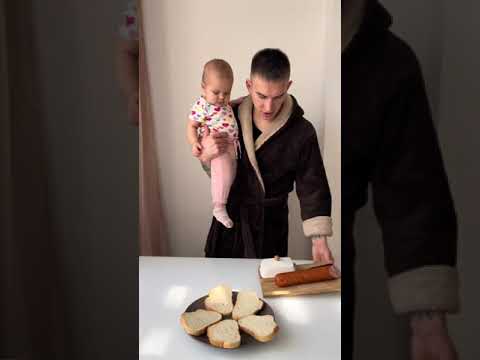 Adorable Morning Routine with Baby and Dad