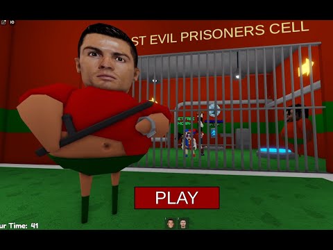 RONALDO BARRY'S PRISON RUN! (Obby) #roblox #scaryobby