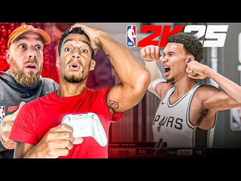 ON TESTE NBA 2K25 EN AVANT PREMIERE ! (WEMBY A 91 DE GEN ?! 🤯)