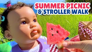 Reborn Baby Isla Morning Routine & Picnic RErun