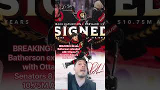 BREAKING: Drake Batherson extended with Ottawa Senators 8 years 10.75M AAV