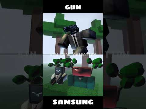 총 vs 삼성 선택 💀 Choose one - GUN vs SAMSUNG [스키비디 토일렛 x 로블록스 - 99 nights in the forest】