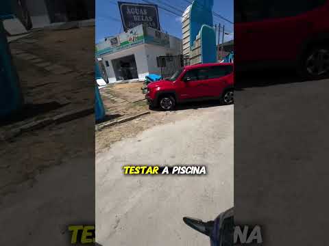 O MOTOCA PULOU NA PISCINA DA LOJA🤯😂