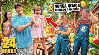 ¡Dejé a mi hija ISABELLA con sus YOUTUBERS favoritos por 24 HORAS!😱🍼