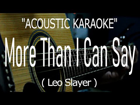 More Than I Can Say – Leo Sayer (Acoustic karaoke)