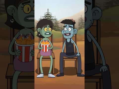 Zombie with Chicken bucket 🤣🤣🤣 (Animation Meme) #shorts #memes