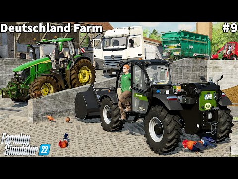 Bringing Water & Transporting Milk, Spreading Manure & Plowing │Deutschland│FS 22│Timelapse#9