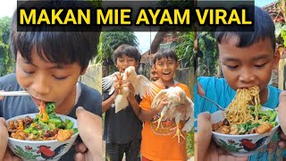 Makan mie ayam viral 