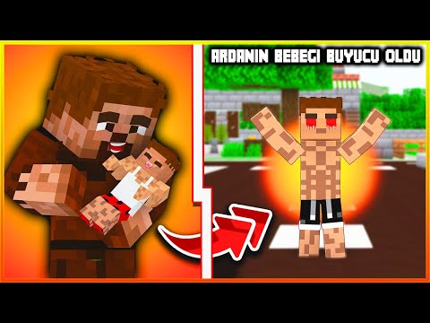 ARDANIN BEBEĞİ OLDU, BÜYÜCÜ ÇIKTI 😱😂 Minecraft Zengin Fakir Hayatı