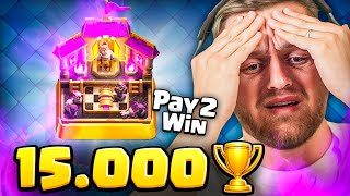 🔥😱ICH bin ON FIRE! - 15.000 TROPHÄEN gehittet zum 1. MAL! - Clash Royale Pay2Win Account!