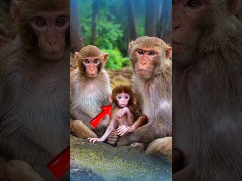 ❤️Starving Monkey Mom Loses the Fruit But Finds Her Lost Baby #entertainment #monkey #story