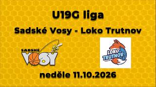 2026-27 U19G liga Sadské Vosy - BK Loko Trutnov