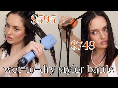 Comparing WET to DRY Hair Tools! Dyson Airstrait vs GHD Duet