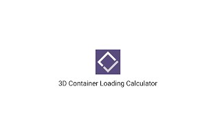 3D Container Loading Calculator