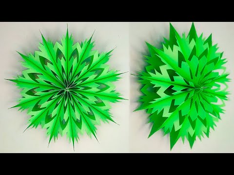 3D Paper Snowflake ❄️ Paper Snowflakes Using Patterns ❄️Crafts