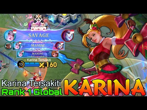 SAVAGE & MANIAC Karina Aggressive Carry - Top 1 Global Karina by Karina Tersakiti - Mobile Legends