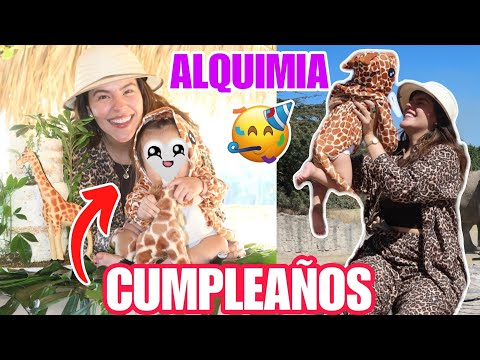 ALQUIMIA CUMPLEAÑOS 🎉 | JIRAFAS Y PASTEL | PRIMER AÑO DE ALQUIMIA 🥳