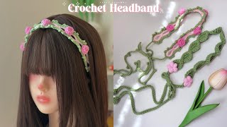 How To Crochet a Headband | Easy Crochet Hairbands🌼🌷
