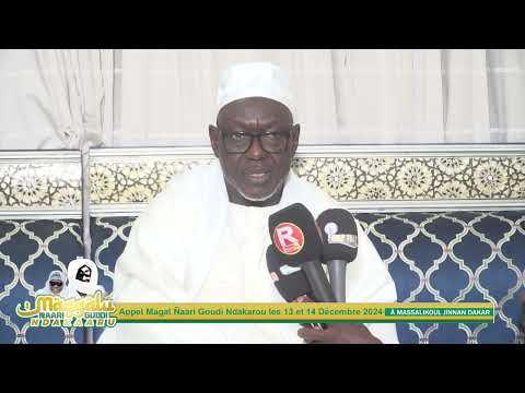 S Mame Thierno Mbacke Mountakha Appel Magal Ñaari Goudi Ndakarou les 13 et 14 Décembre 2024