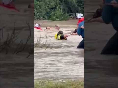 Watch: Rescuers Pull Girl From Texas Floodwaters