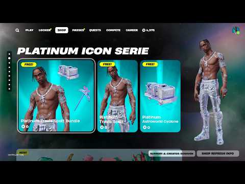 PLATINUM BUNDLE in Fortnite! (TikTok Banned, Travis Scott, XXXTENTACION)