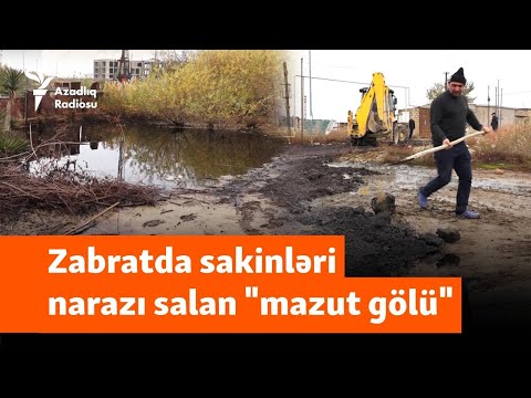 Zabratın daşan "mazut gölü": "Bizi aldada aldada qalıblar"