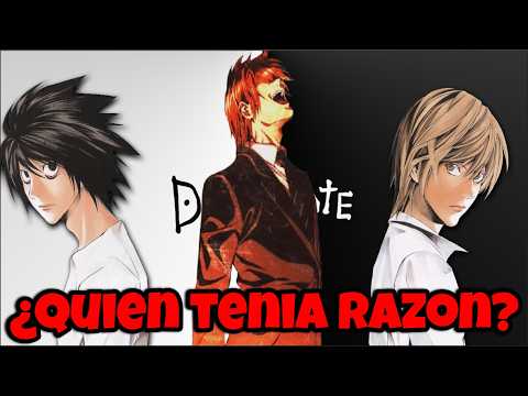 ¿QUIEN TENIA LA RAZÓN KIRA O L? | ¿CUAL ERA LA VERDADERA JUSTICIA? DEATH NOTE