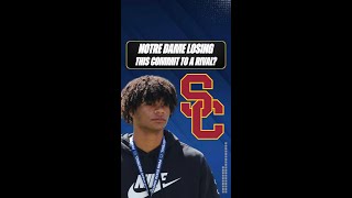 The Fighting Irish may lose this commit to a big rival despite his campus visit this past weekend