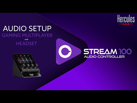 STREAM 100 Tutorial #3.	How to set up my audio controller for a multi game stream with an headset 