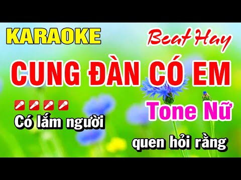 Karaoke Nhạc Sống Tone Nữ Cung Đàn Có Em [ Beat Hay ] Hoài Phong Organ
