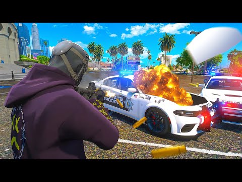 I Destroy 100 Cops in GTA 5 RP