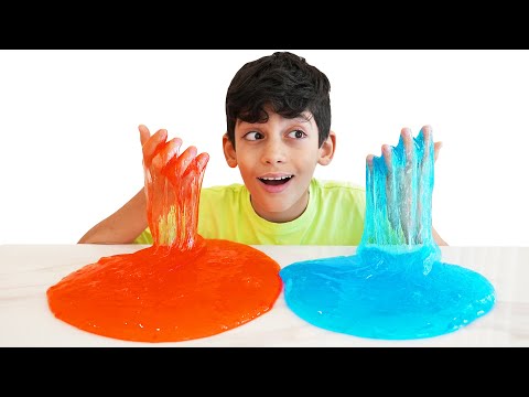 Jason Pretend Play with Slime and Water Balloons