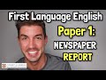 Newspaper Report Writing Techniques