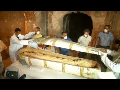 Archaeologists unveil ancient Luxor tomb, open closed coffin for first time