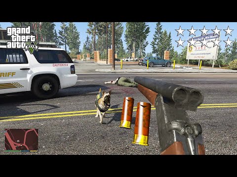 GTA 5 - MICHAEL’S FIRST PERSON TEN STAR MILITARY RAMPAGE
