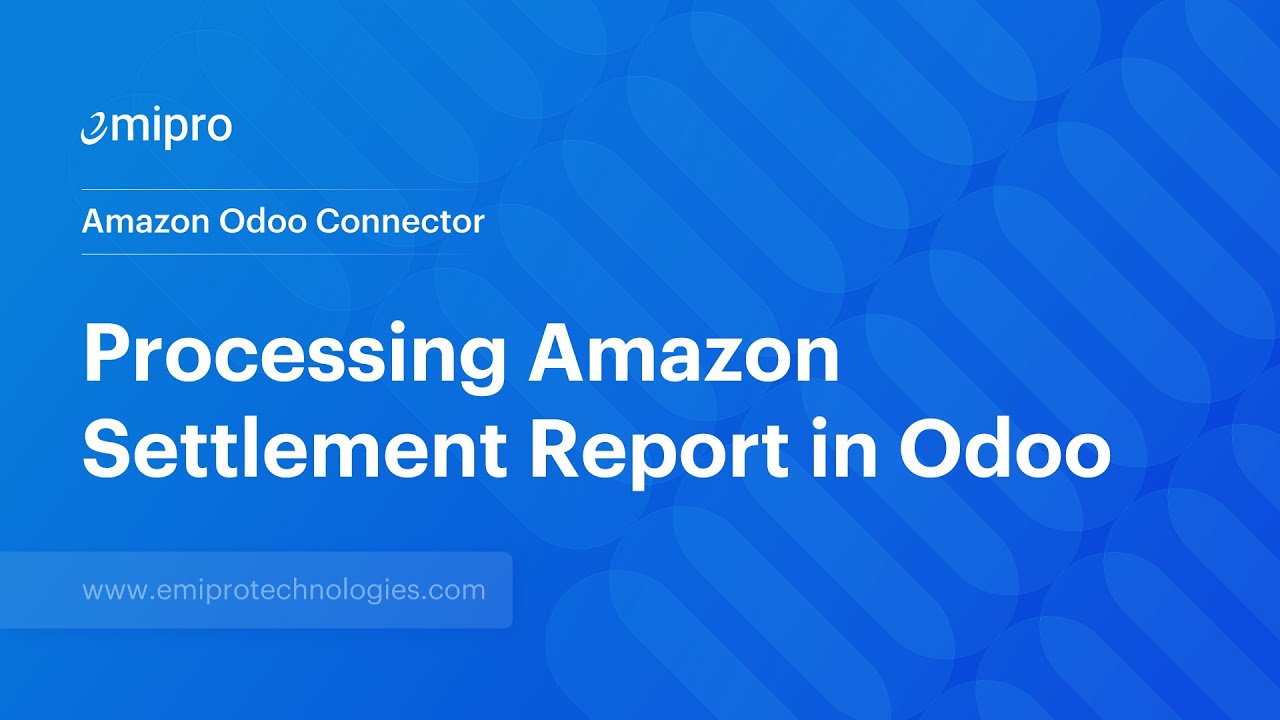 Processing Amazon Settlement Report in Odoo | Amazon Odoo Connector | 28.09.2022

Settlement report reconciliation is a process by which a seller reconciles all the transactions for a specific date range.