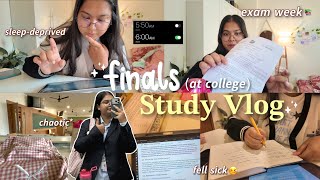 FINALS STUDY VLOG at college📚📝6am mornings⏰, productive days✨,got sick🤒,first-sem ends! 