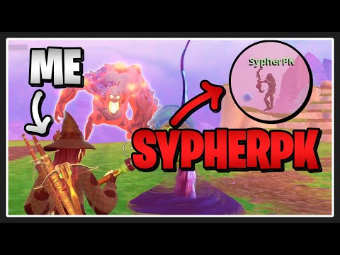 Showing SYPHERPK the TITAN BOSS FIGHT in Fortnite Save the World!