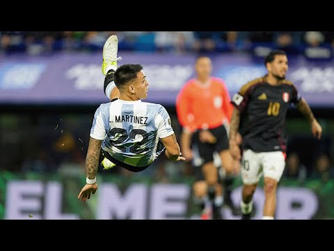 ¡PARA EL CUADRO!: EL GOLAZO DE LAUTARO MARTÍNEZ PARA ARGENTINA QUE LE GANÓ A PERÚ 1- 0