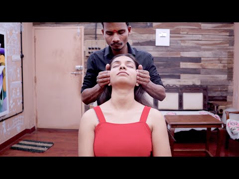 Master Cracker's Signature Head & Neck Massage on Beautiful Girl | ASMR Sleep Therapy