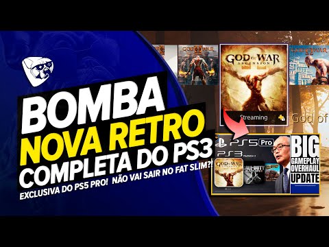 BOMBA! NOVA RETRO COMPLETA Do PS3, PS2 , PS1 EXCLUSIVA Do PS5 PRO!  Não VAI Sair No FAT SLIM!