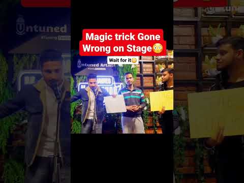 Magic Trick Gone Wrong on Stage😳|Abhay Magic| Future Prediction